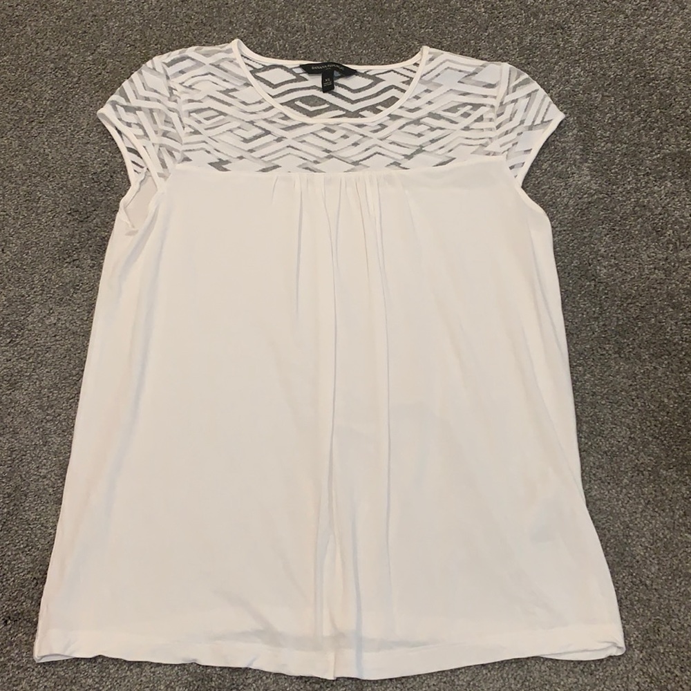 Banana Republic White Blouse